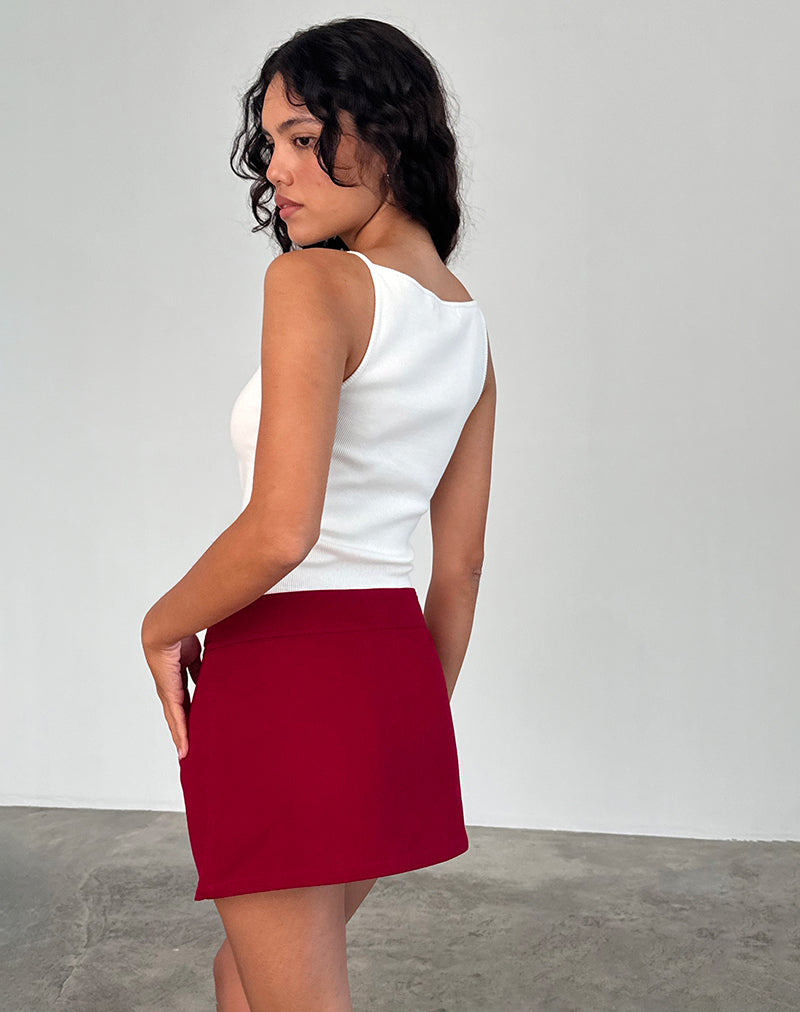 Immagine di Lavonne Mini Gonna in rosso