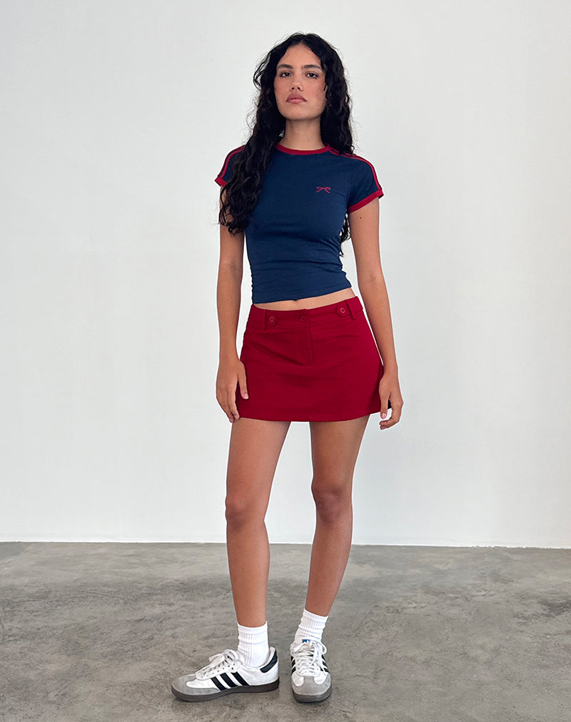 Immagine di Lavonne Mini Gonna in rosso