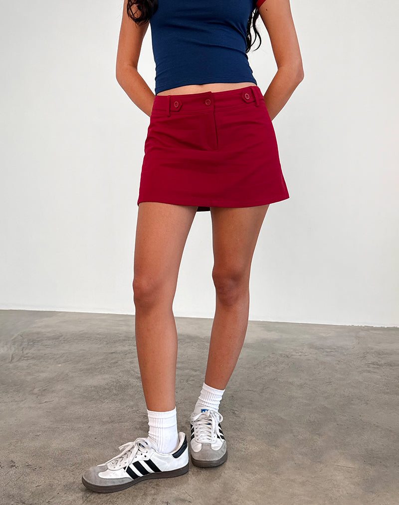 Immagine di Lavonne Mini Gonna in rosso