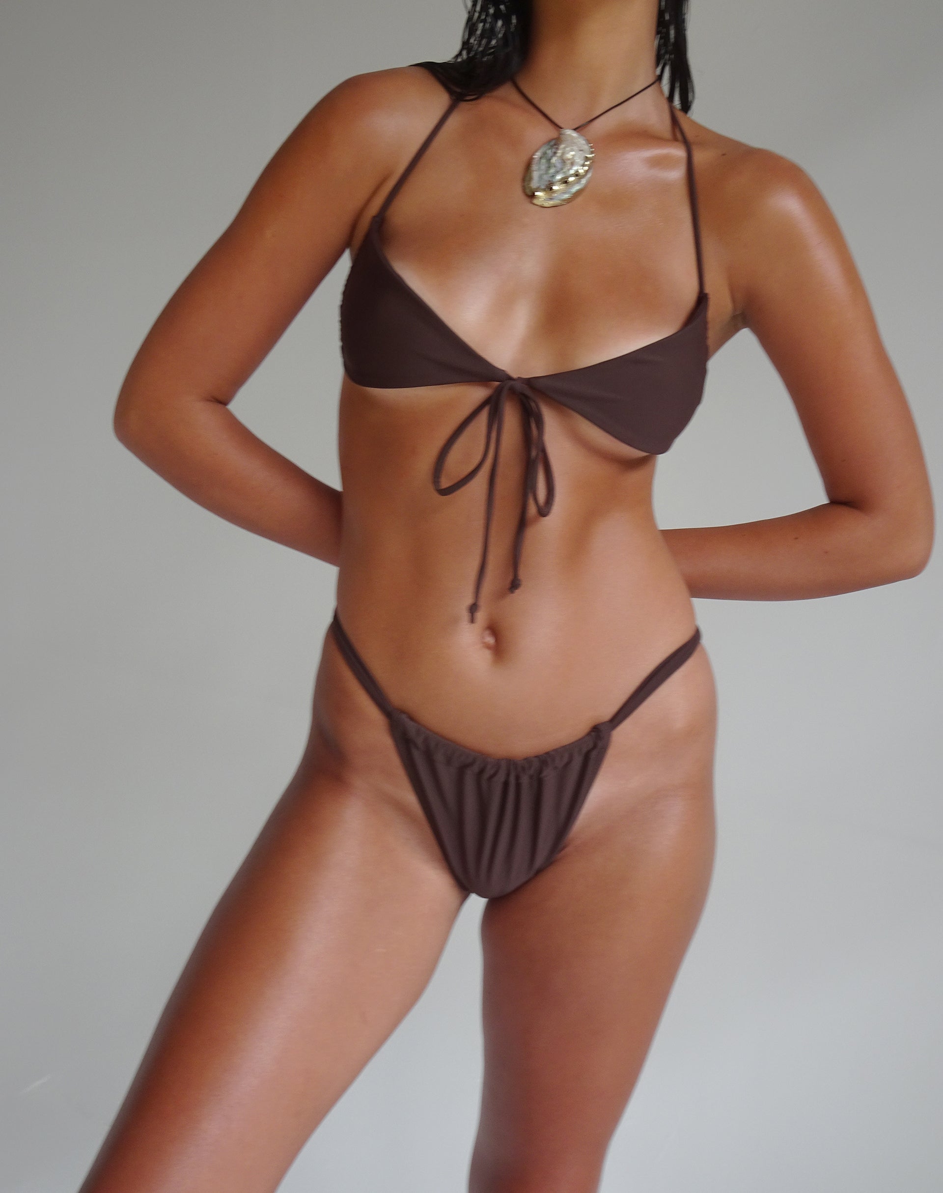 Immagine di Voltera Bikini Bottom in Coconut Brown