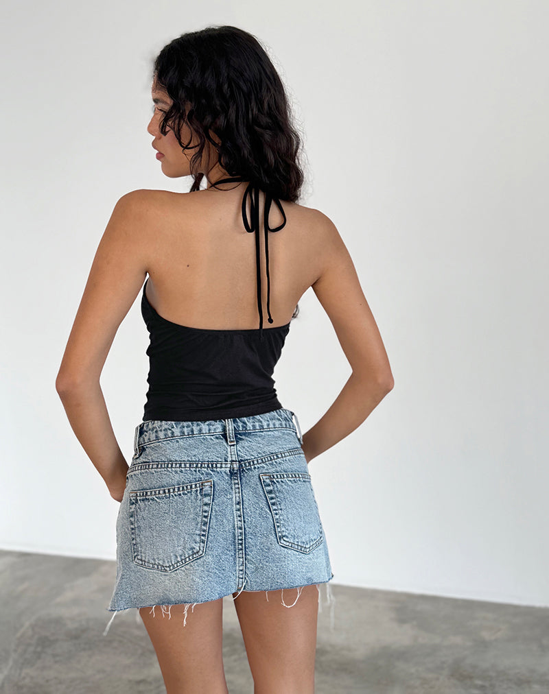 Immagine di Layti Hlaterneck Basic Top in nero