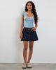 Immagine di Laz Top in Ditsy Rose Blue