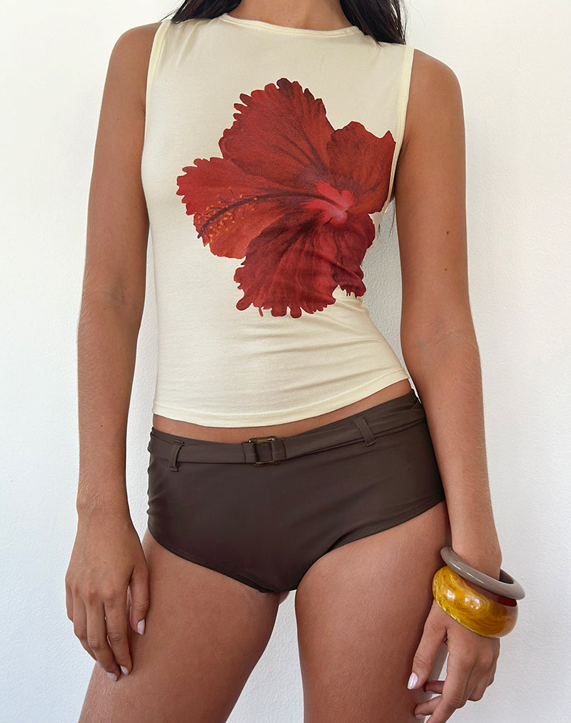 Immagine della canottiera Leen in Hibiscus Buttermilk