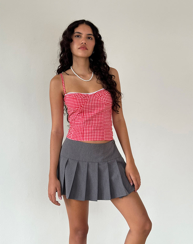 Immagine di Leif Cami Top in percalle rosso