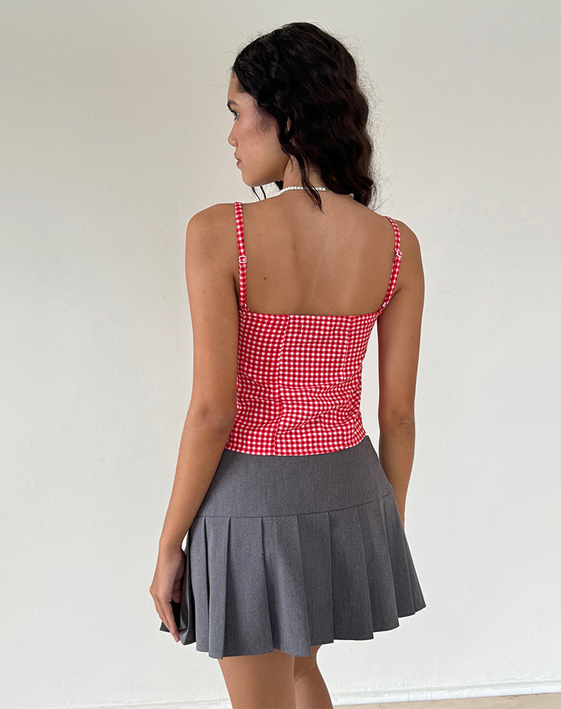 Immagine di Leif Cami Top in percalle rosso