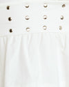 Maglia bianca con borchie