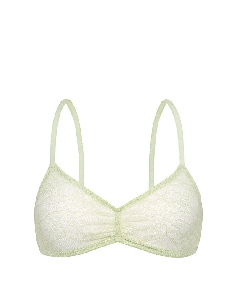 Immagine del reggiseno Lengkai in pizzo verde pastello