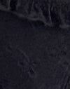 Broderie nero con volant