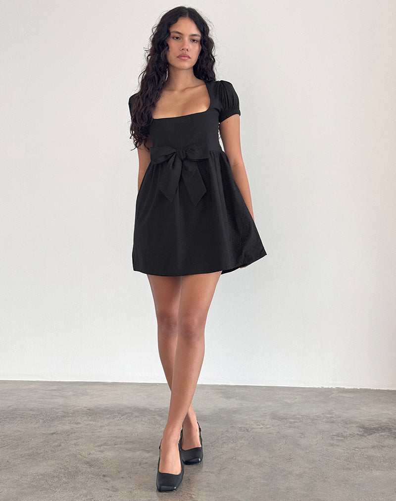 Immagine di Leshiana Mini Dress in Popeline Nero