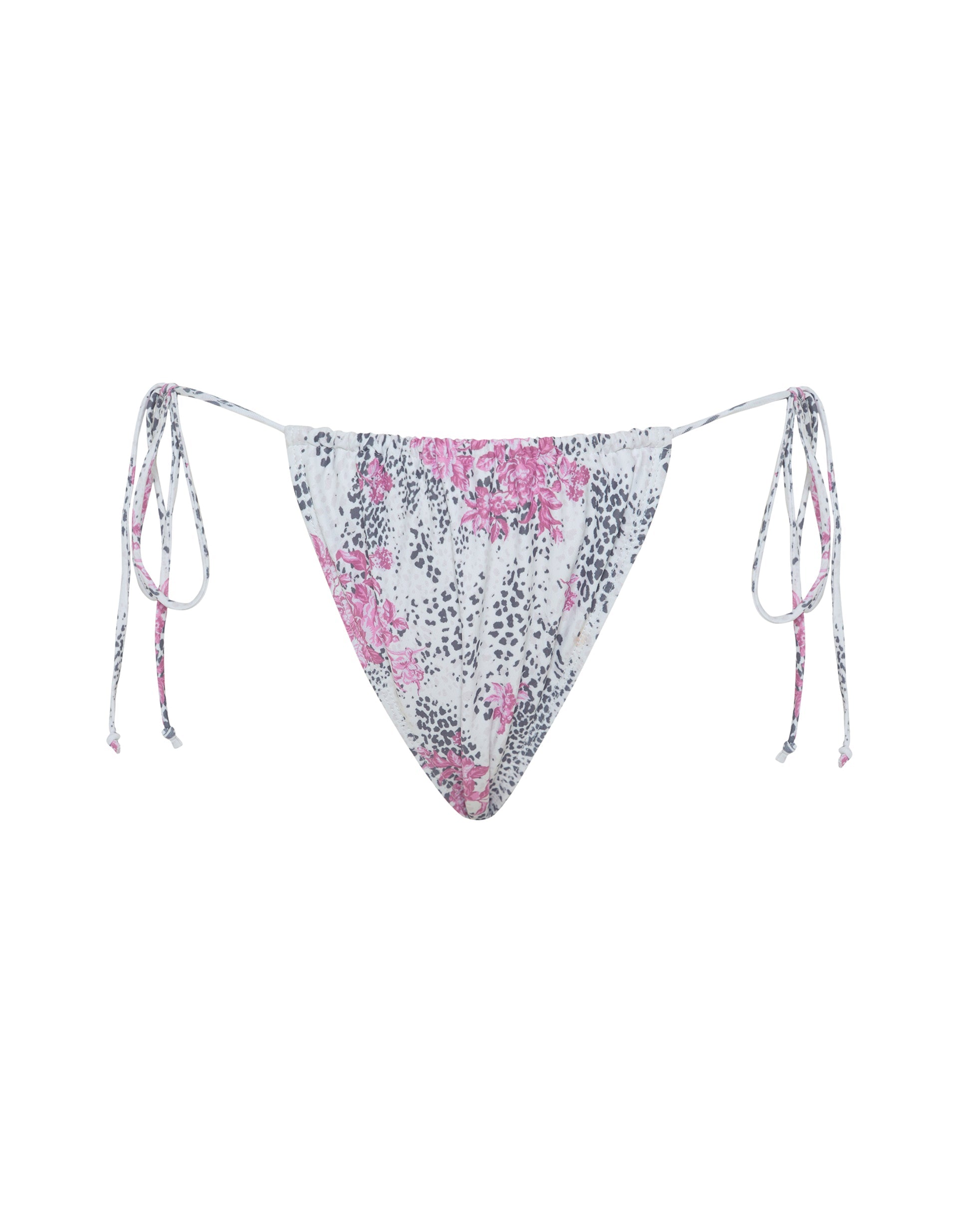 Immagine di Leyna Bikini Bottom in White Jungle Flower Print