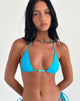 Immagine di Pami Bikini Top in Azura Blue con perline