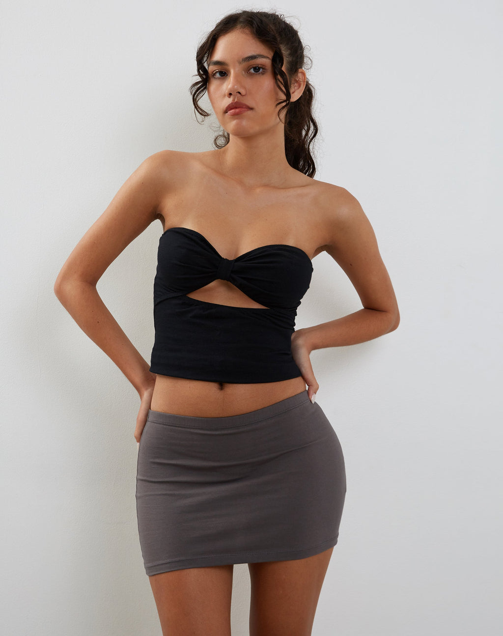 Minigonna Lidya in grigio antracite