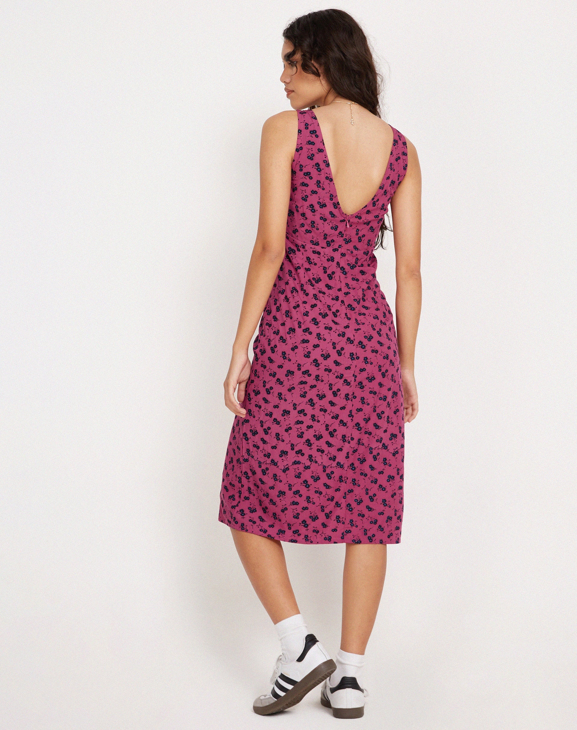 Immagine di Lieva Midi Dress in Lampone Floreale