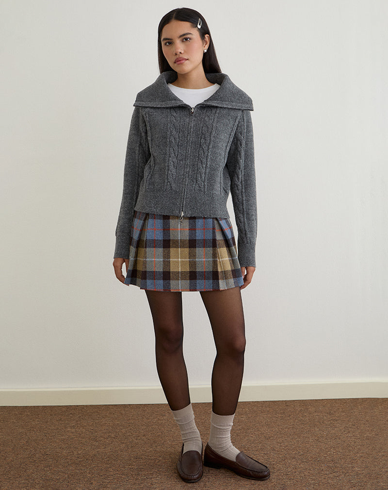 Immagine di Lilena Zip Jumper in maglia Dark Shadow