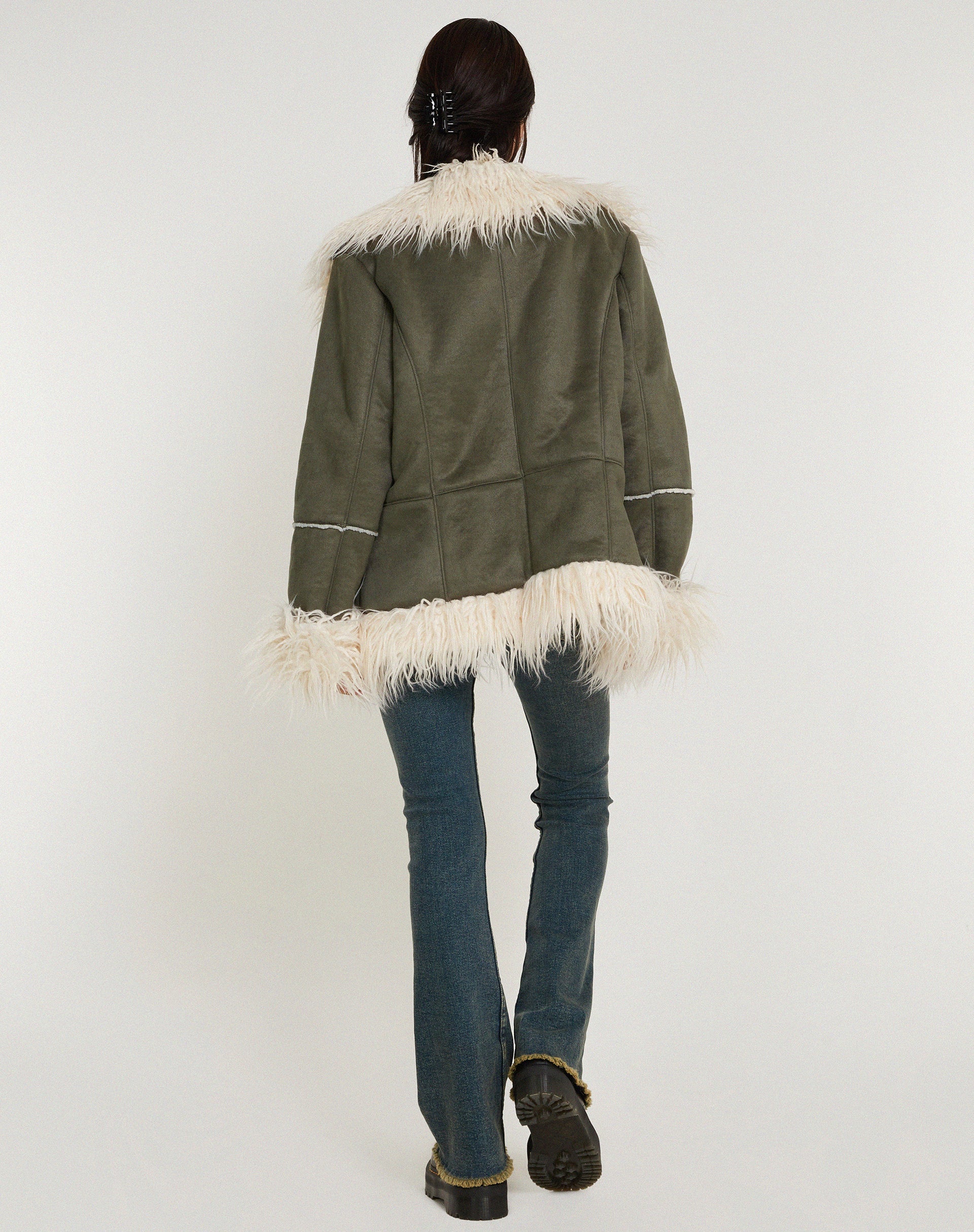 immagine del cappotto Limin in verde bosco