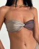 Immagine di Linda Twist Bikini Top in Latte Espresso