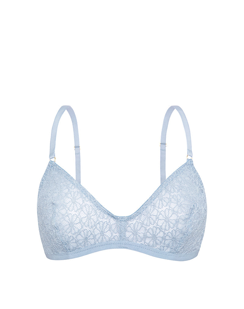Immagine del reggiseno Lindap in pizzo floreale blu