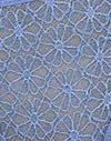 Pizzo floreale blu