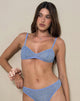 Immagine del reggiseno Lindap in pizzo floreale blu