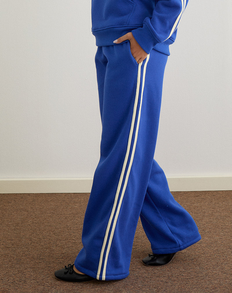Immagine di Oze Track Pant in blu cobalto con rilegatura Buttermilk