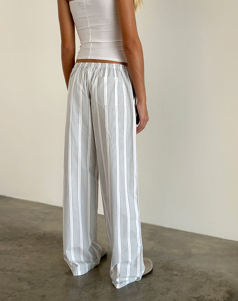 Immagine dei pantaloni Lirura a righe verticali grigie