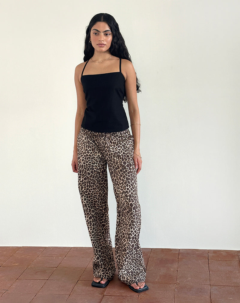Pantaloni Lirura in Rar Leopard Sandstorm