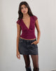 Immagine di Livi Top in Polka Flock Berry Red