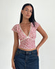 Immagine di Livi Top in Gardenia Romantica con bordo in pizzo