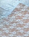 Pizzo trifoglio blu