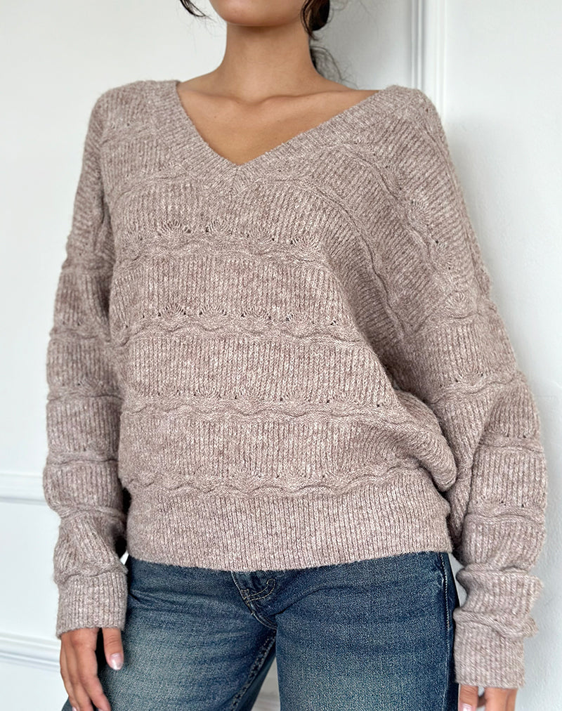 Maglia oversize Loka in mandorla