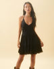 Immagine di Londyn Tiered Halter Mini Dress in nero