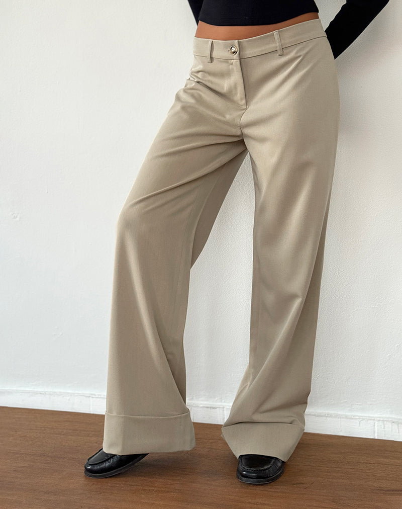 Pantaloni a vita bassa Abba in pietra
