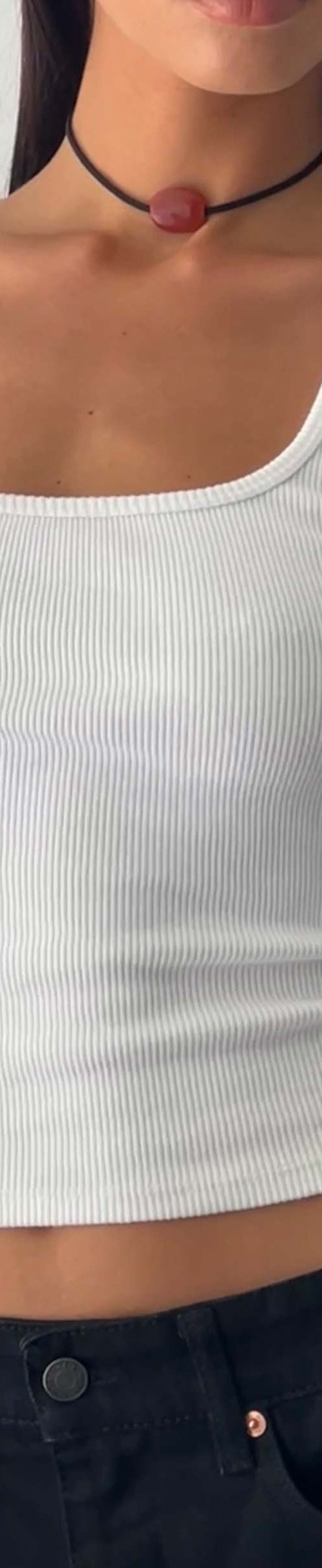 immagine di Roxe Vest Top in bianco