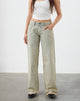 Immagine dei jeans Parallel a vita bassa con lavaggio Desert Sand