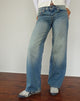 Immagine di Low Rise Parallel Jean in verde mare