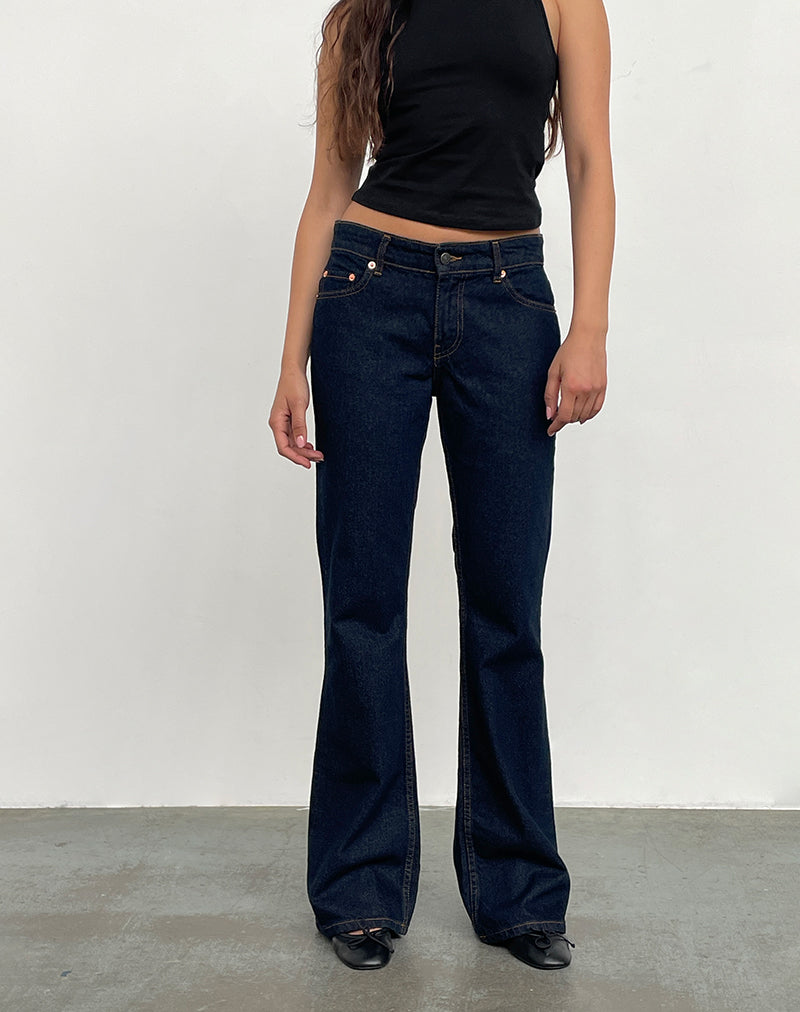 Immagine di Rigid Jeans a vita bassa in Indigo