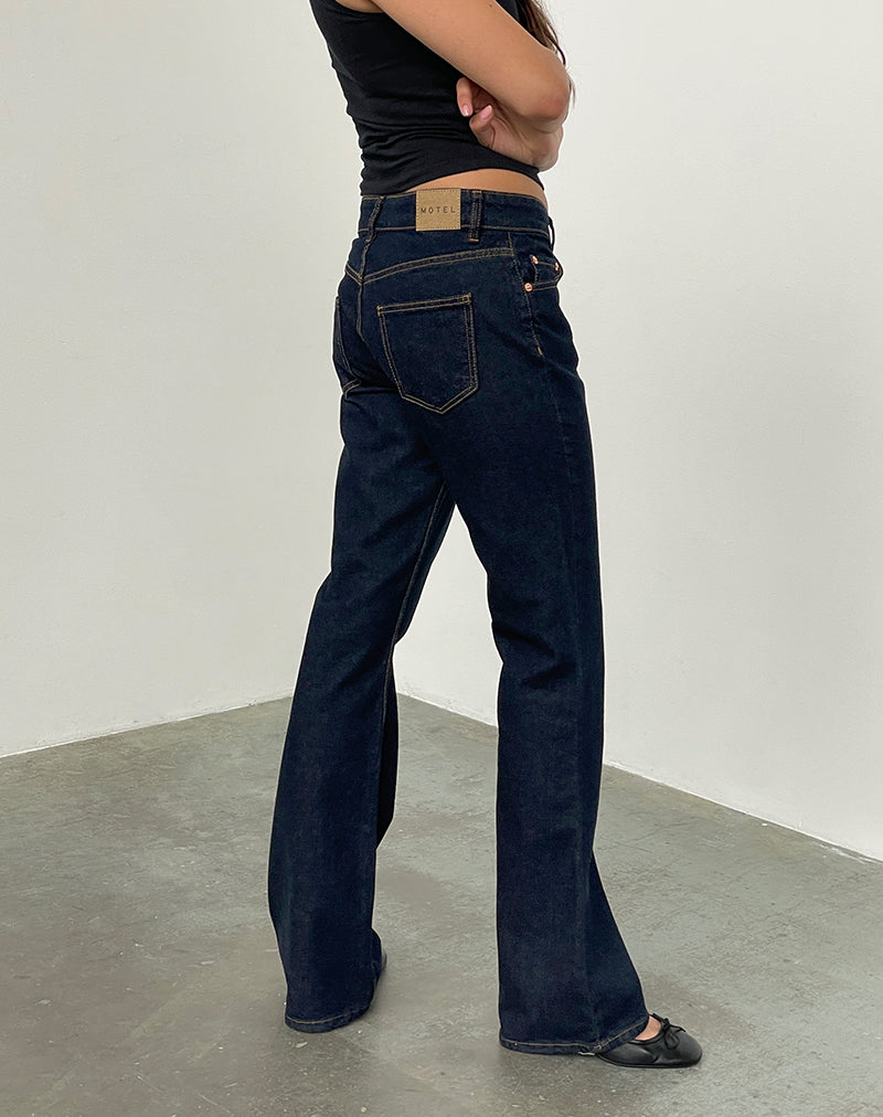 Immagine di Rigid Jeans a vita bassa in Indigo
