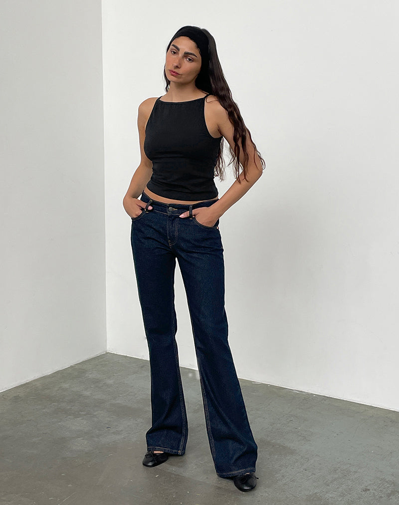 Immagine di Rigid Jeans a vita bassa in Indigo