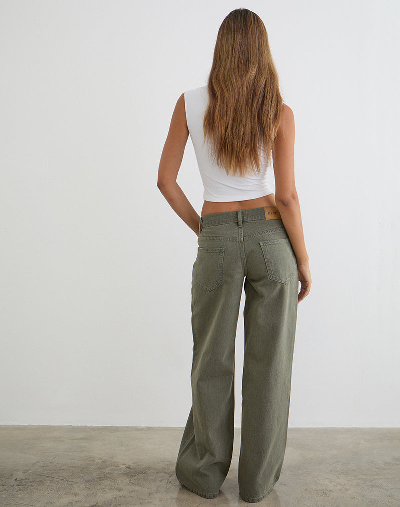Immagine dei jeans Low Rise Roomy in Olivine