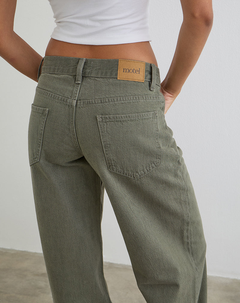 Immagine dei jeans Low Rise Roomy in Olivine