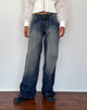 Immagine dei jeans Roomy Extra Wide a vita bassa con lavaggio ambrato