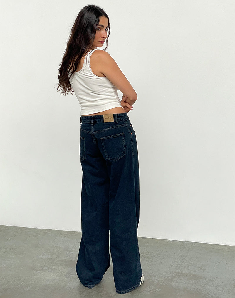 Immagine dei jeans a vita bassa in Blue Ink