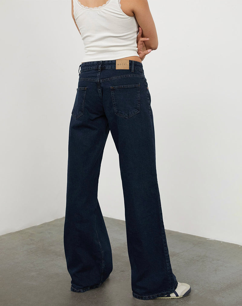 Immagine dei jeans a vita bassa in Blue Ink