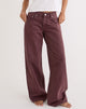 Immagine dei jeans Low Rise Roomy in bordeaux