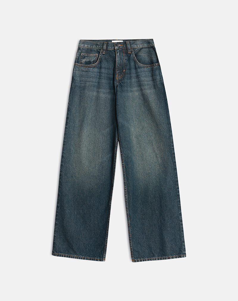 Immagine dei jeans Low Rise Roomy in verde sporco