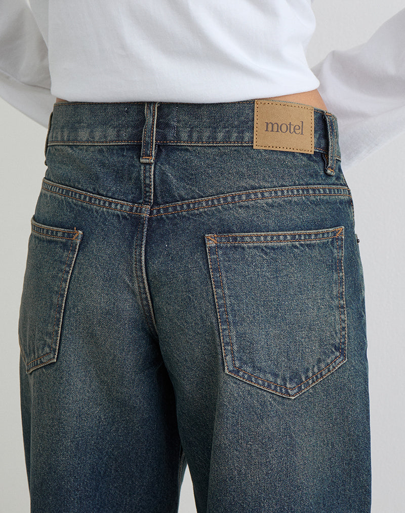 Immagine dei jeans Low Rise Roomy in verde sporco