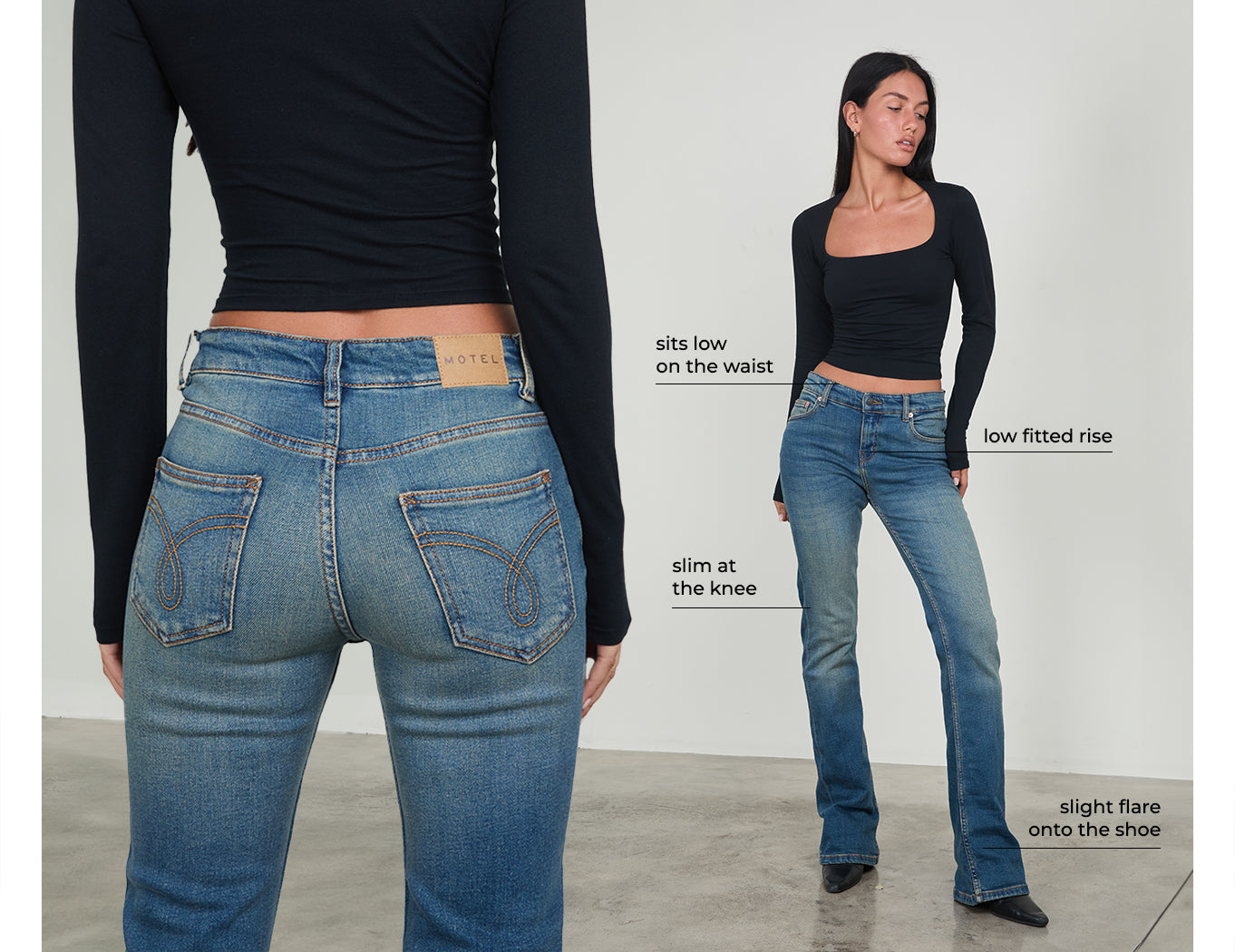 BOOTCUT A VITA BASSA