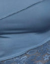 Pizzo blu acciaio