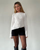 Immagine di Lucca Ripple Top Jacquard Bianco
