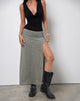 Immagine di Luciara Gonna midi in maglia glitterata Khaki